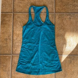 Teal lululemon tank top